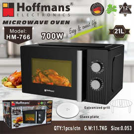 出口Hoffmans微波炉 766  21L Microwave Oven 1pcs/ctn 0.053cbm