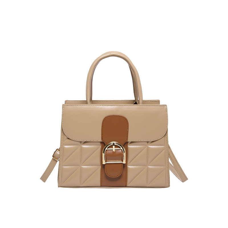 Bolso de hombro de moda atmósfera de textura bolso de mano de cinturón de diseño elegante 2024 bolso cuadrado simple bolso de mujer