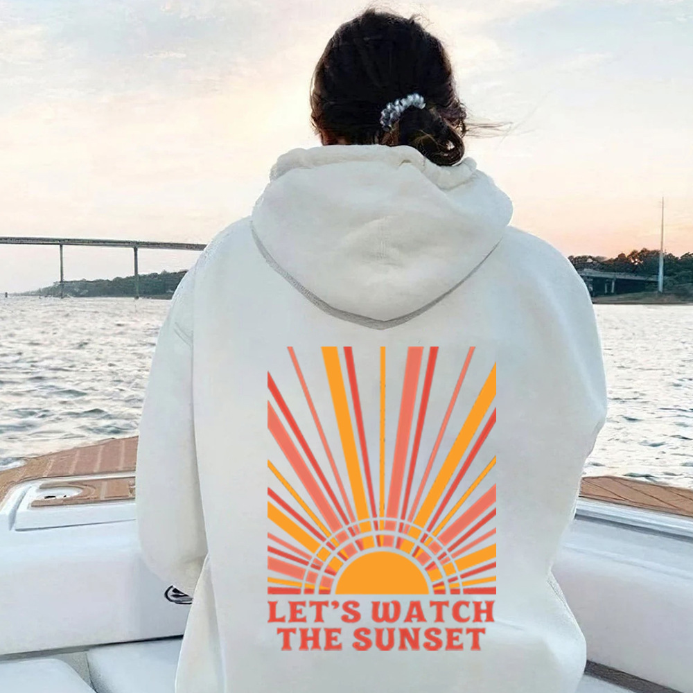 Let's Watch The Sunset Hoodie Preppy Hoodie Y2k Hoodie Prepp