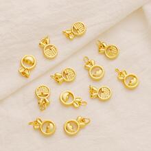 18k����ɫ�����ö���Ԫ������11*16mmdiy����有��Ʒ���