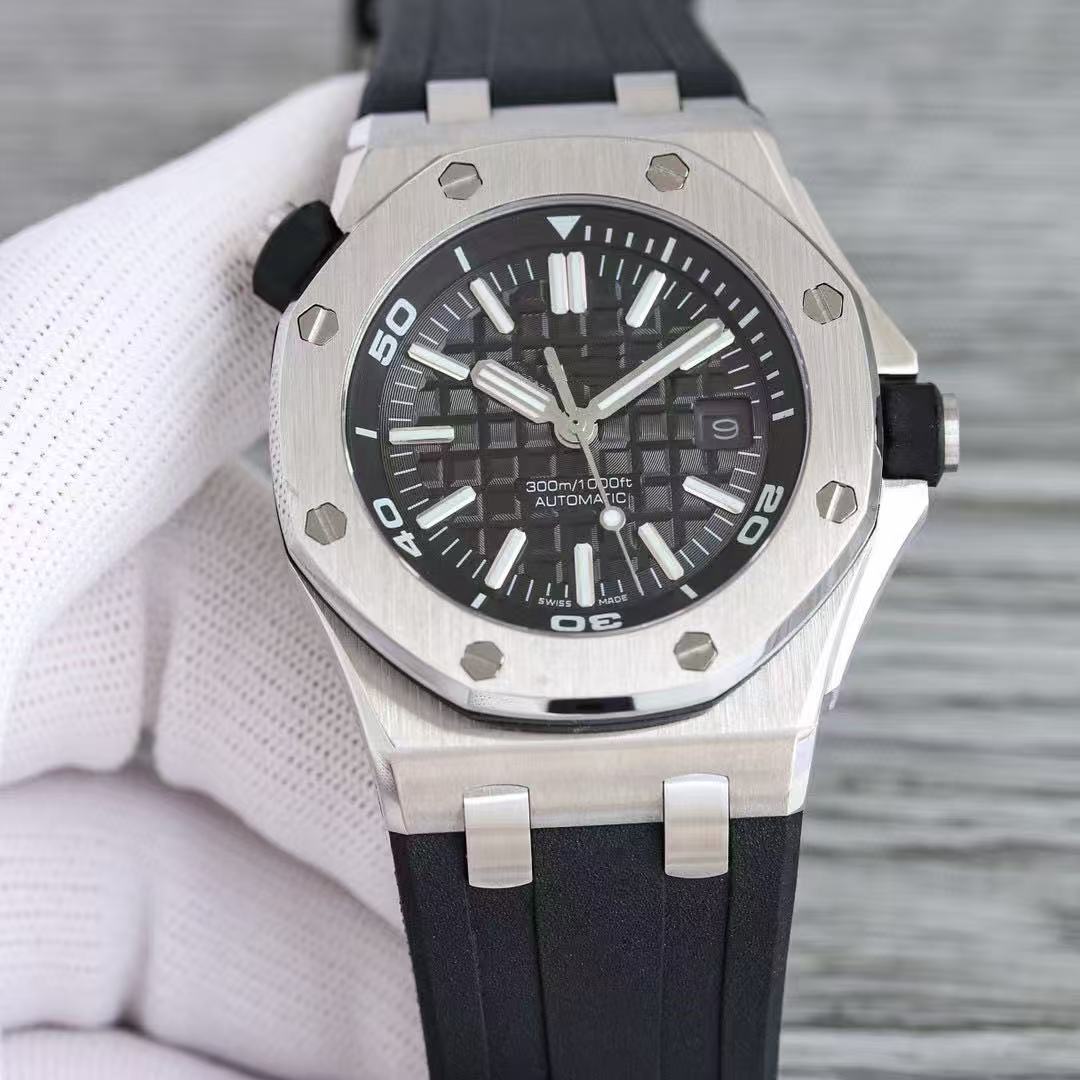 爱家彼AP15710皇家离岸橡树运动全自动机械手表男士胶带手表JF