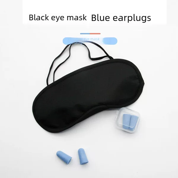 Hotel Hotel eye mask earplugs suit men and women Aviation soundproof anti-noise sponge earplugs travel shading sleep wholesale