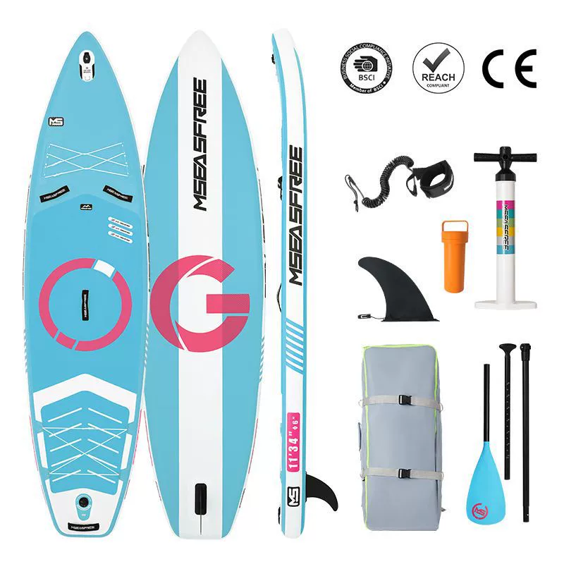 Inflatable stand‑up paddle board (Favorite) — thickened racing SUP, multiple designs, some sets include accessories