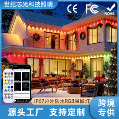 RGB幻彩軒灯防水リモコンAPP知能制御30メートル新年クリスマス装飾灯クロスボーダー起爆金