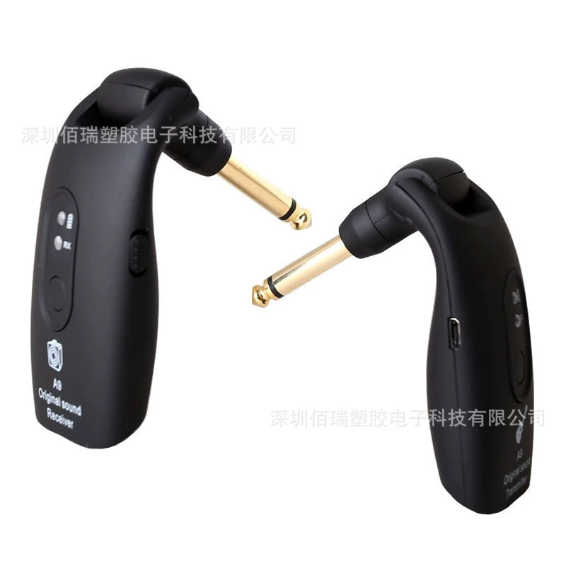 2.4G guitar no receiver launcher hair tube electric guitar wireless transmission system low interference low power consumption