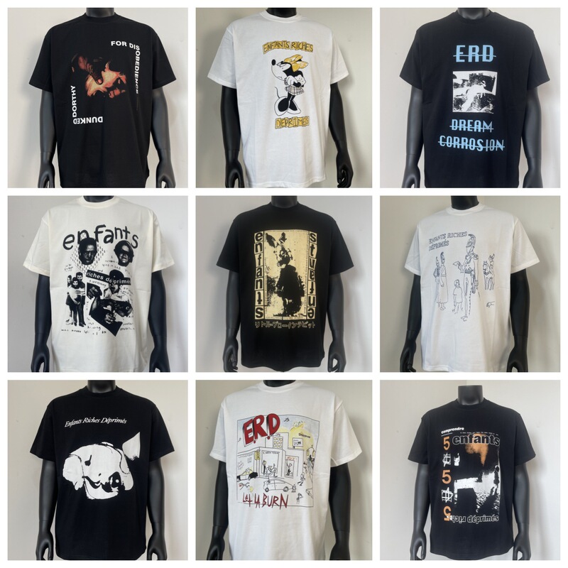 Erd Melancholic Rich Second-Generation American Trendy Export Brand Summer Short-Sleeved t Pure Cotton Loose T-Shirt Collection Wholesale