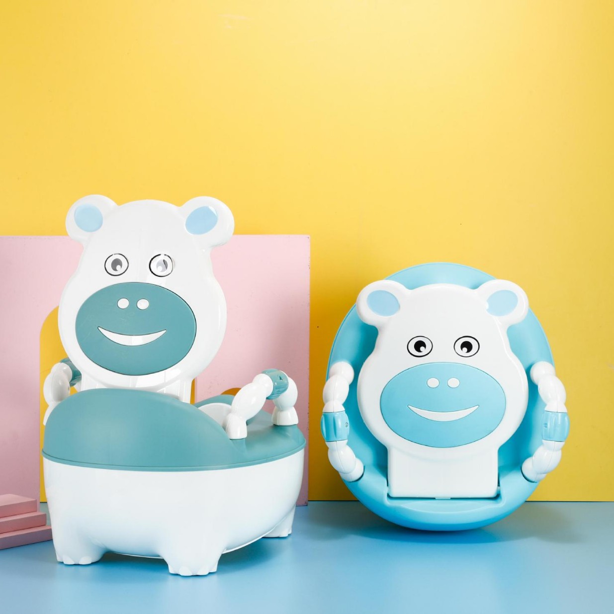 New Children's Funny Bear Toilet Baby Portable Toilet Toilet Toilet for Children Urinal Pot