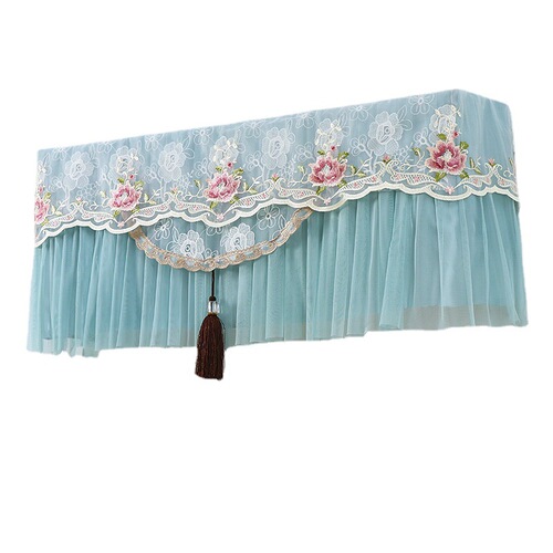 New hanging hood hanging air conditioning cover air conditioning cover dust cover does not take off when turned on embroidered Chinese style simple and modern