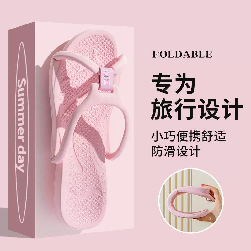 Складные дорожные тапочки для женщин, портативные, нескользящие, для командировок, гостиниц, одноразовые, мягкие, для мужчин, оптом