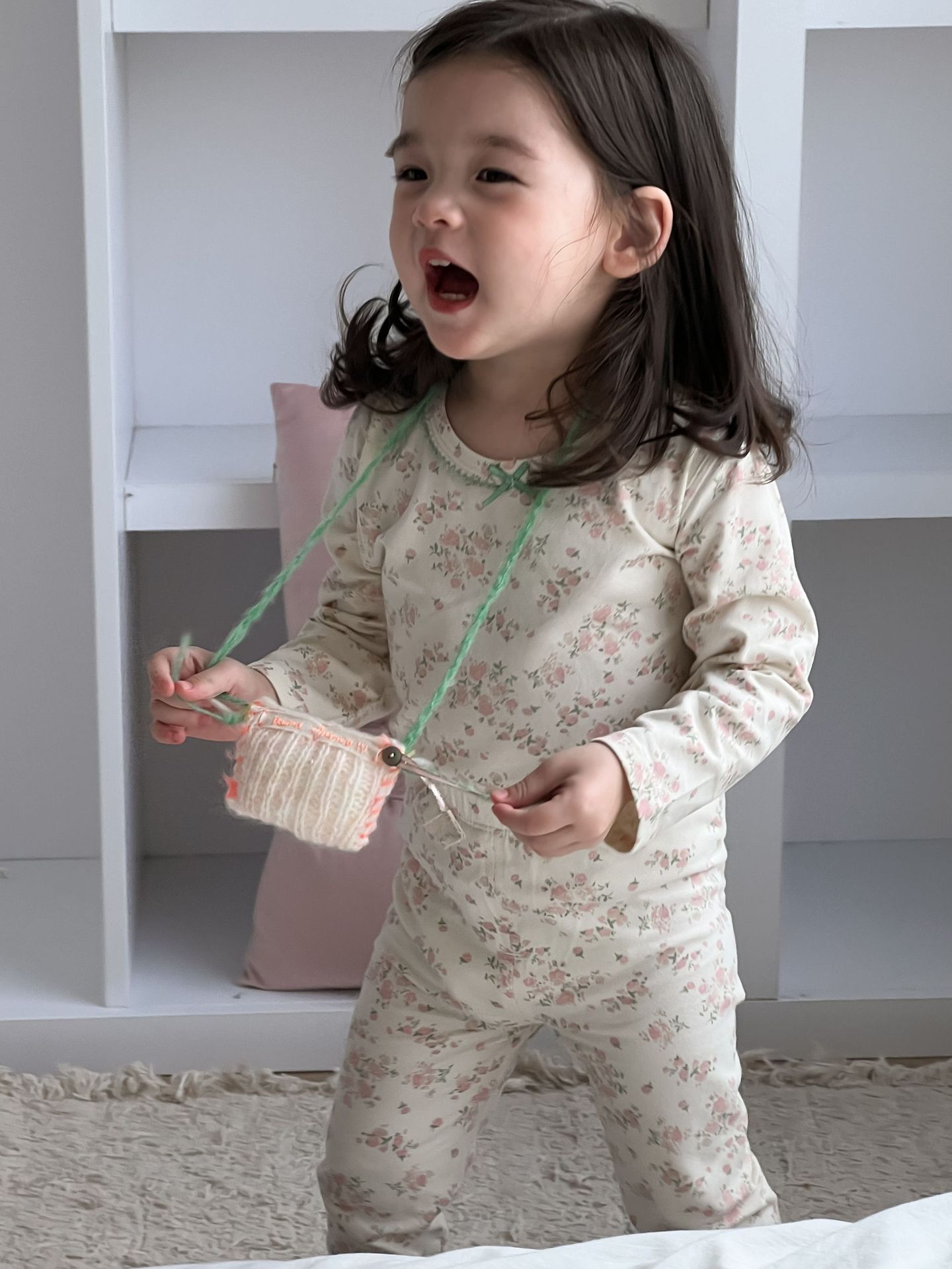 Pajamas infantiles infantiles de otoño ropa de bebé 2025 ropa de otoño ropa infantil coreana ropa de niña casa