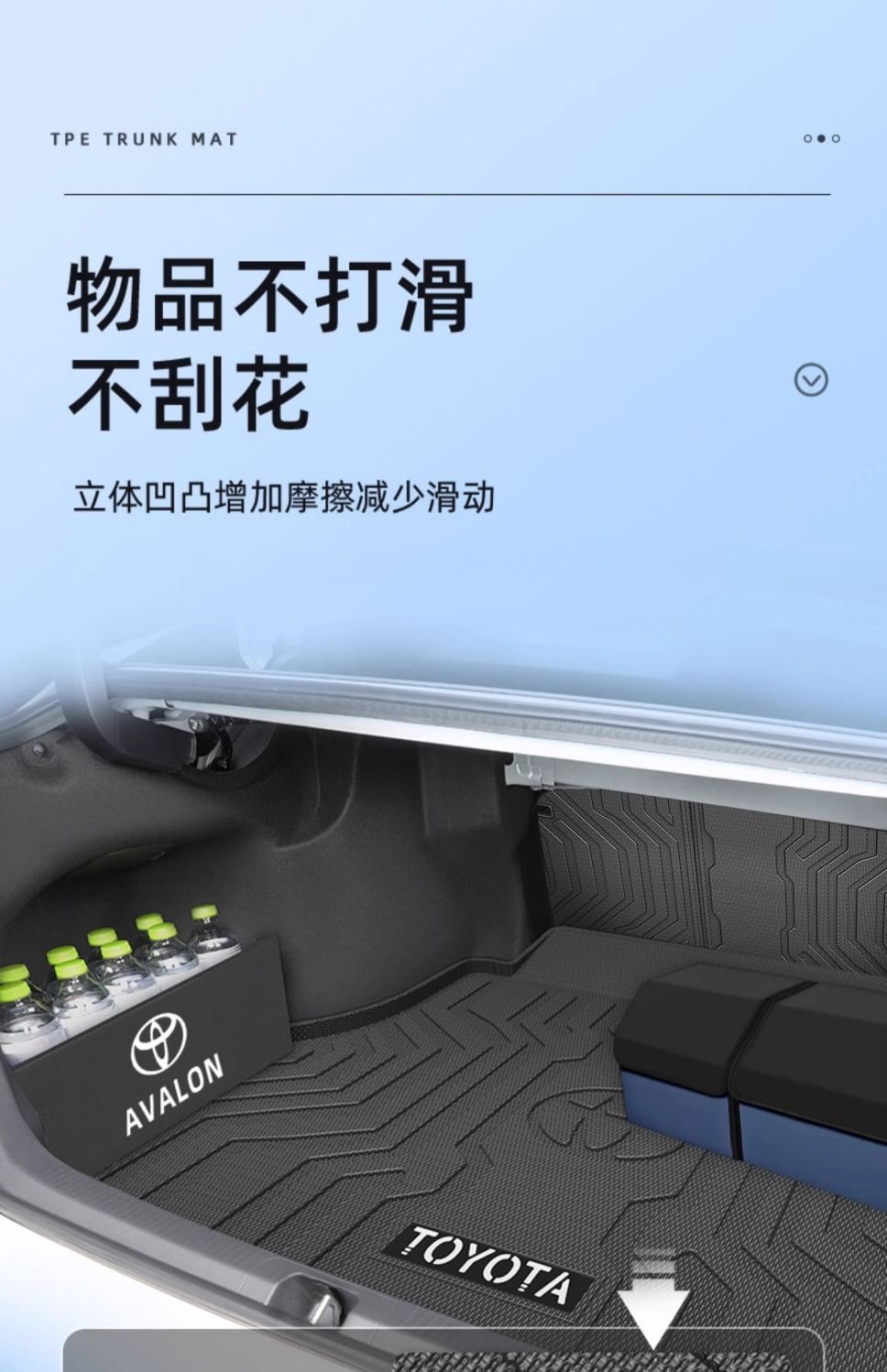 Applicable to Toyota Asia Dragon Trunk Mat 24 Surrounding TPE Deluxe Tail Mat 2023 Interior Decoration