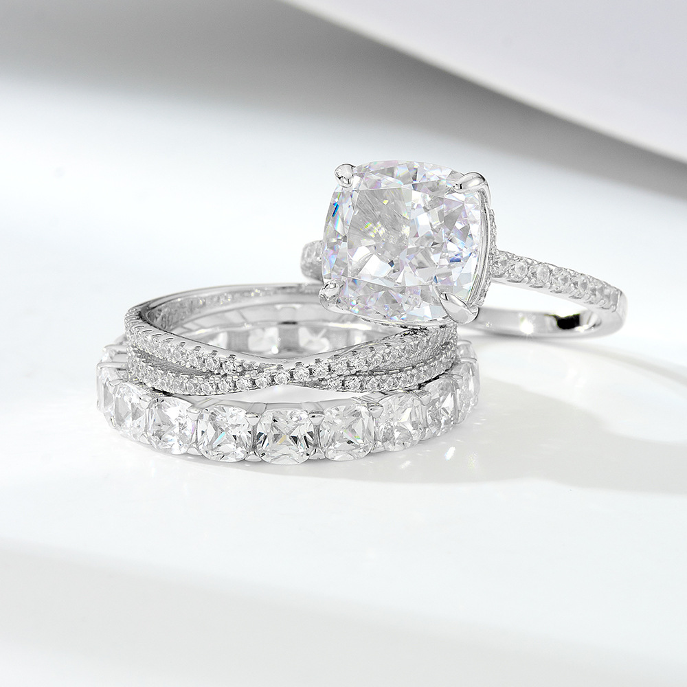 Anello di design in argento sterling 925 e zircone 5a donna_voghion.com
