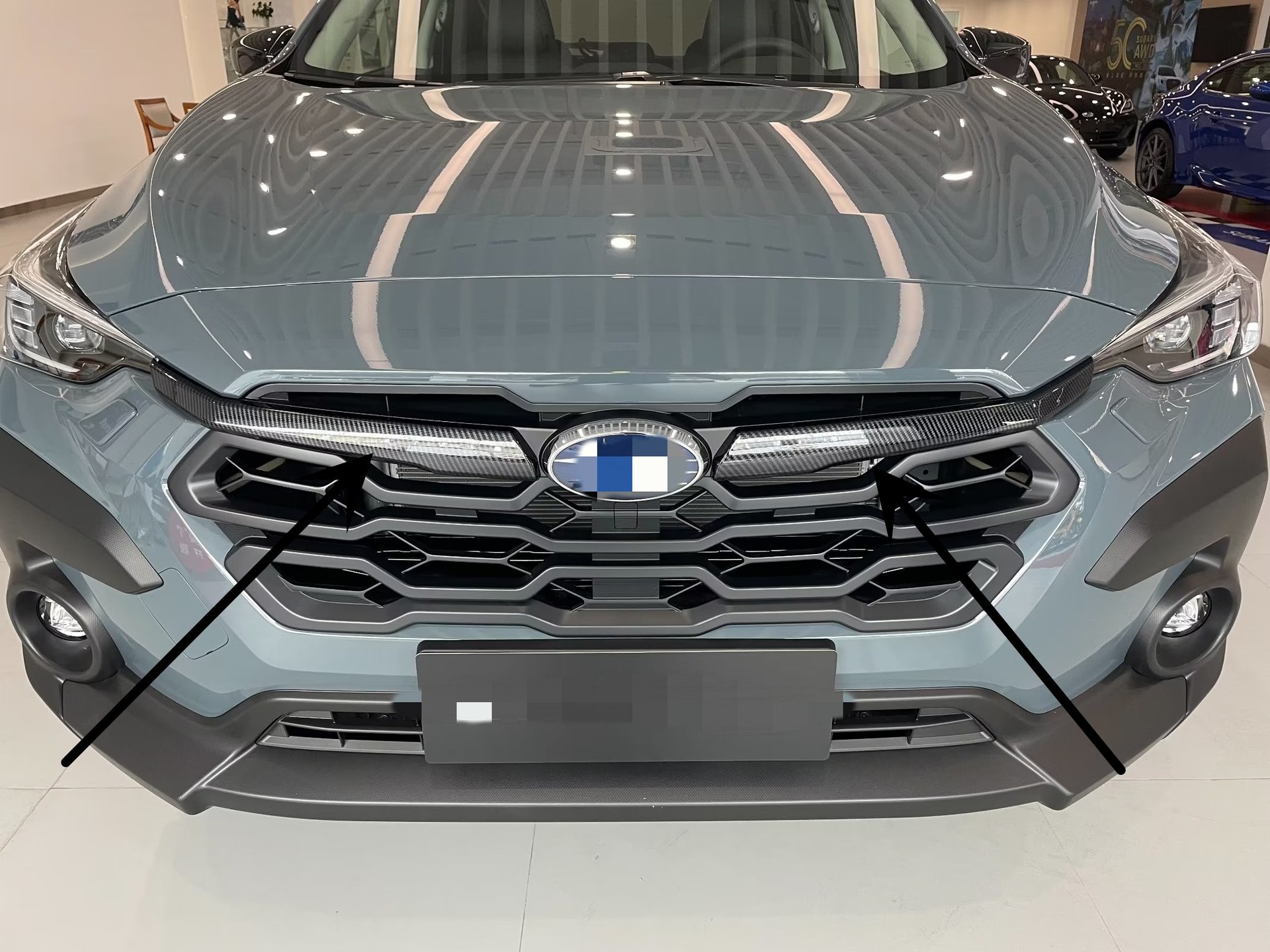 Suitable for 24 Models of Subaru Crosstrek Hood Trim, Rearview Mirror Cover, Fuel Tank Cover, Fog Light Cover