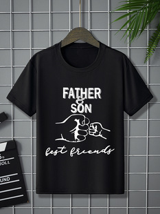 (Cross-border trading), summer soft comfortable short sleeve T-shirt for boys with a round collar, European style, children's clothing