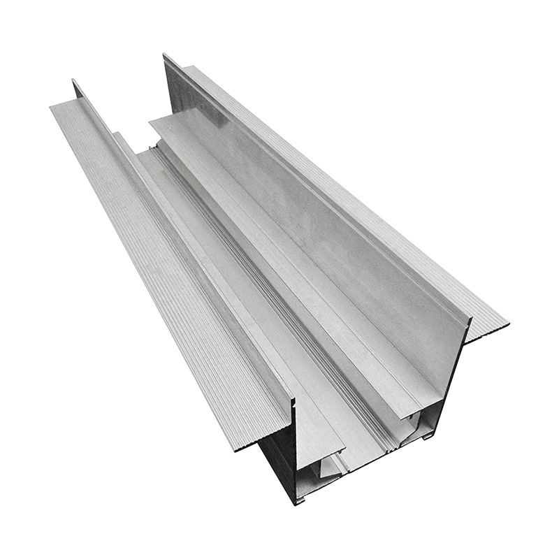 铝型材氧化加工吊顶工艺缝铝型材黑色T型铝边条内嵌凹槽定制