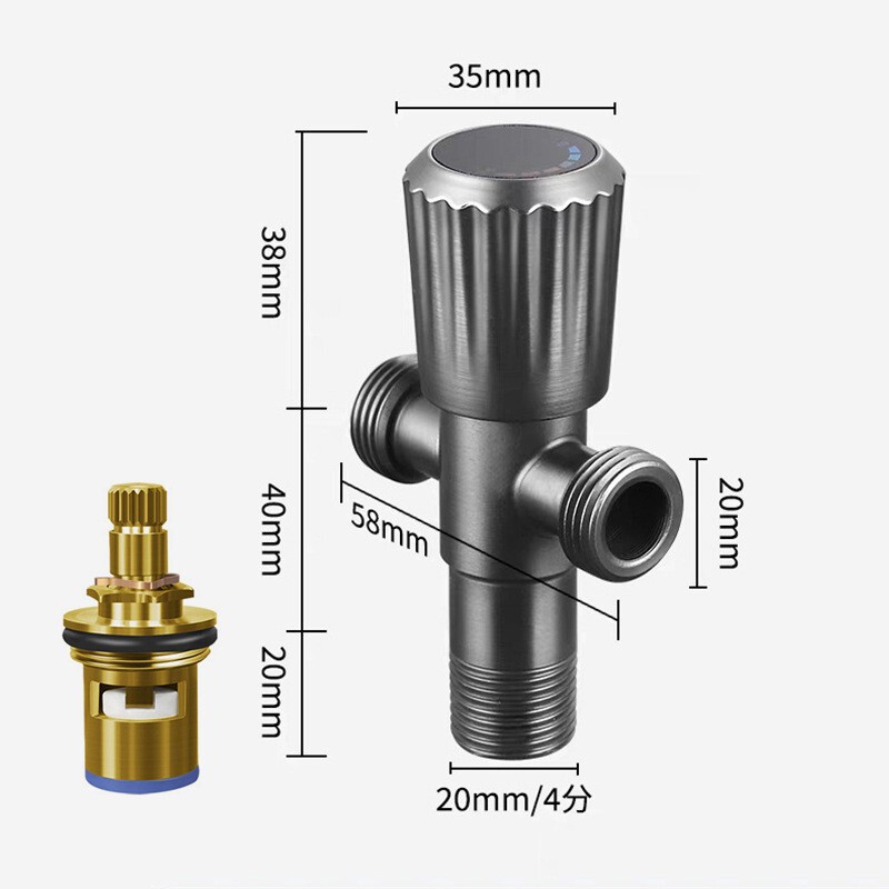 クロスボーダー赤銅直角バルブ 1 入力 1 出力給湯器止水バルブ洗面台トイレスイッチ直角バルブ|undefined
