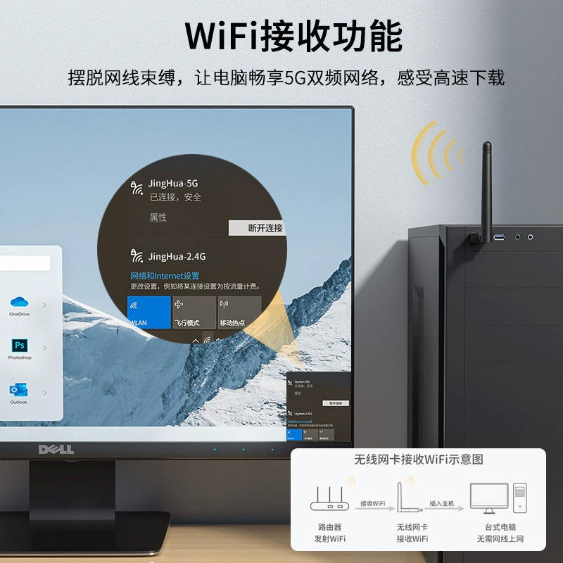 晶华 Беспроводной ноутбук, запускатель, 600 м, 4G, 5, 5G