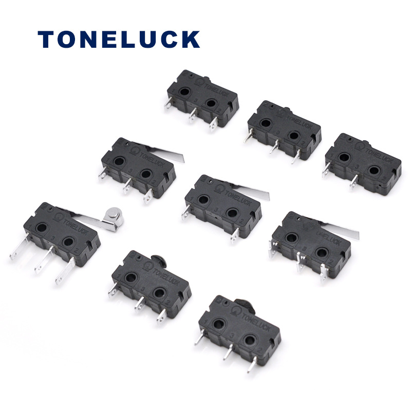 TONELUCK仝达按压式封口机设备微动开关 小家电豆浆机微动开关3脚