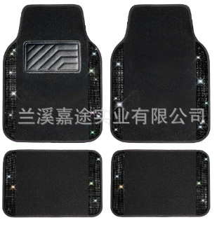 Universal Foot Pad diamond non-slip car foot mat - 67434334-black-diamond