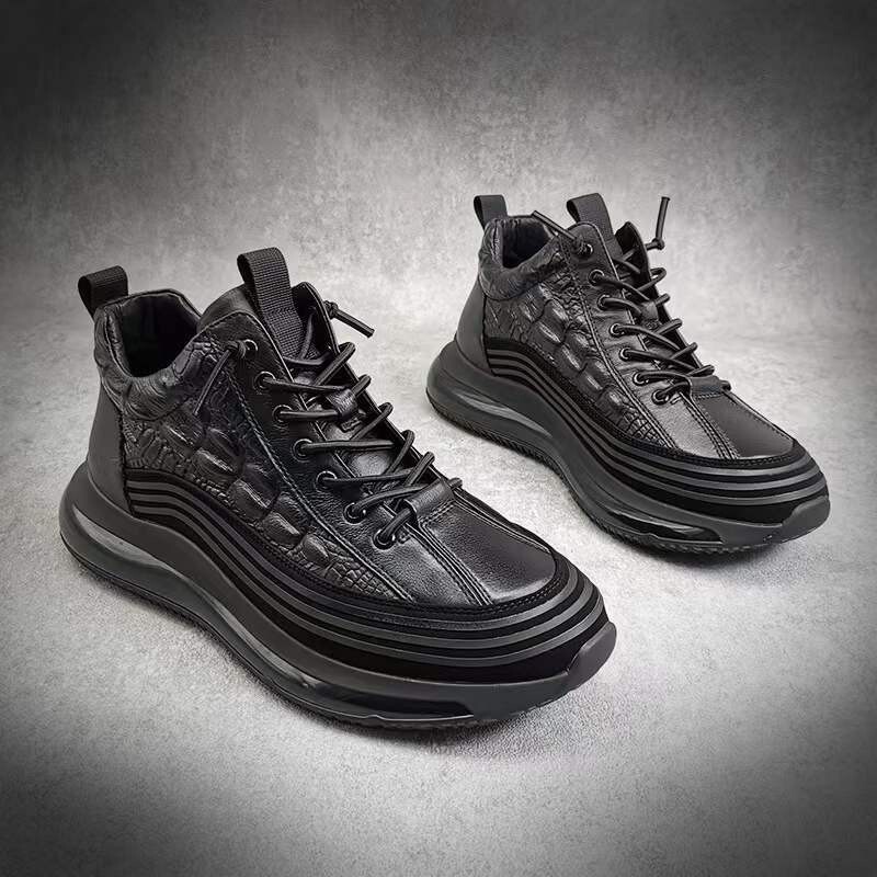 2024 spring and autumn European and American new men's casual shoes foreign trade plus size embossed light 48 yards casual sports men's shoes