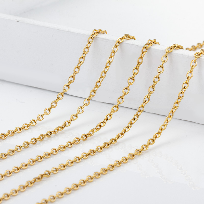 Daily Occasion Simple Style Geometric Stainless Steel Plating Necklace 1 Piece