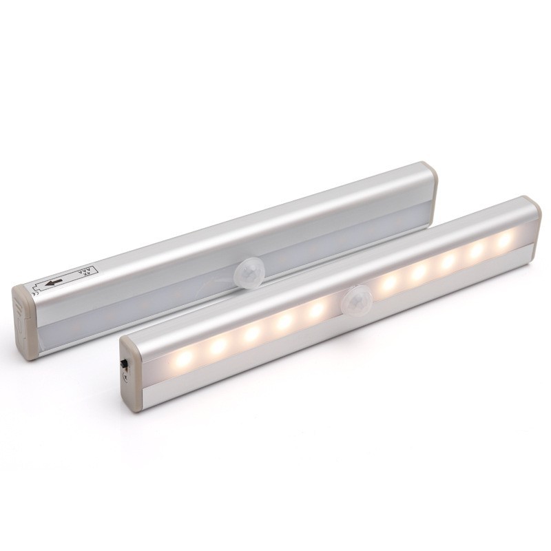 Luz nocturna inteligente con sensor automático recargable por USB para el cuerpo humano, luz LED magnética con batería para armario, pasillo, escalera