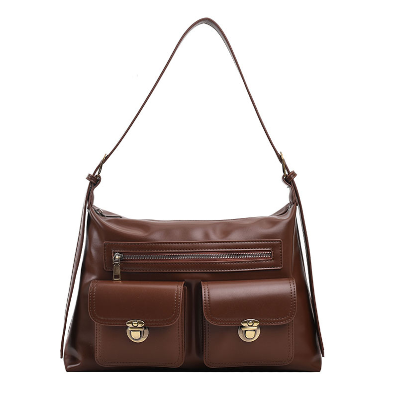 Cross-border 2026 nuevo bolso de moda de primavera PU bolso de bolsillo de mujer bolso retrógrado bolso de hombro