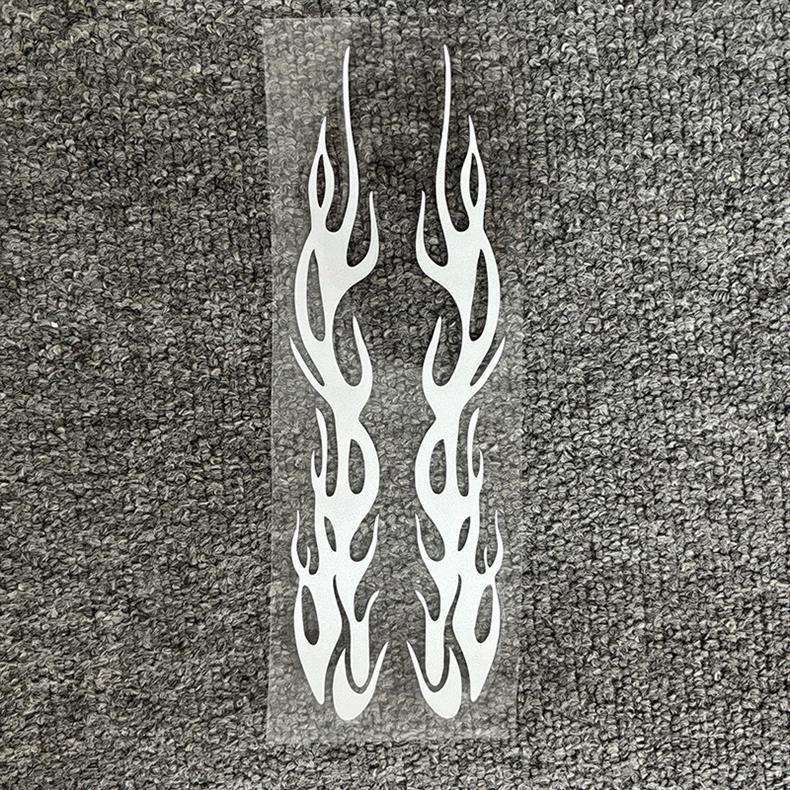 Reflective Colorful Flame Fire Strips Modified Decoration Motorcycle Electric Body Car Scratch Stickers_voghion.com