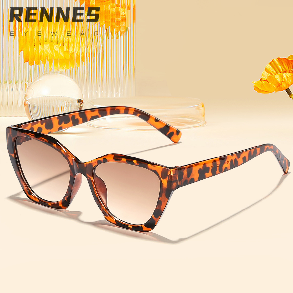 2024 nuevo retro irregular de bordes estrechos de color negro gafas de moda al aire libre protección solar desgaste esencial gafas de sol