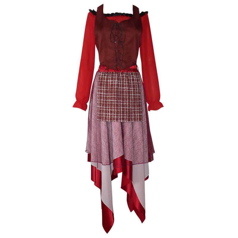 魔女も狂ったcos服中世ワンピースフレッド舞台演技服コスプレハロウィーン衣装|undefined