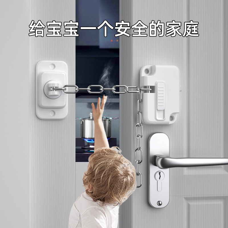 Fabricante al por mayor de cerradura de cajón de longitud ajustable, limitador de ventana para niños, abridor de ventana de puerta de gabinete para mascotas