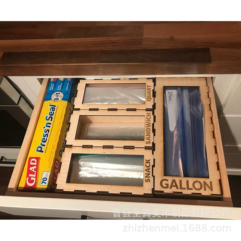 Фабрика Прямые поставки деревянный ящик для хранения кухонный ящик для хранения деревянный ящик для хранения с отдельным органайзером