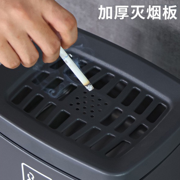 ステンレス立式ロビーエレベーターの口が煙を消して床に落ちた縦型灰皿商用ホテルのゴミ箱灰皿|undefined