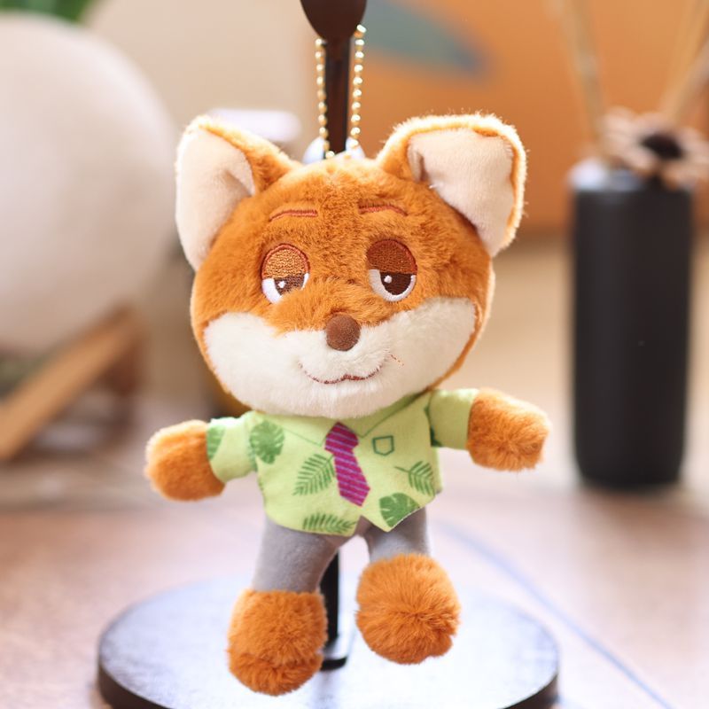かわいい小さなウサギのジュディペンダントぬいぐるみ人形ニックリトルキツネバッグペンダントキーホルダー人形|undefined