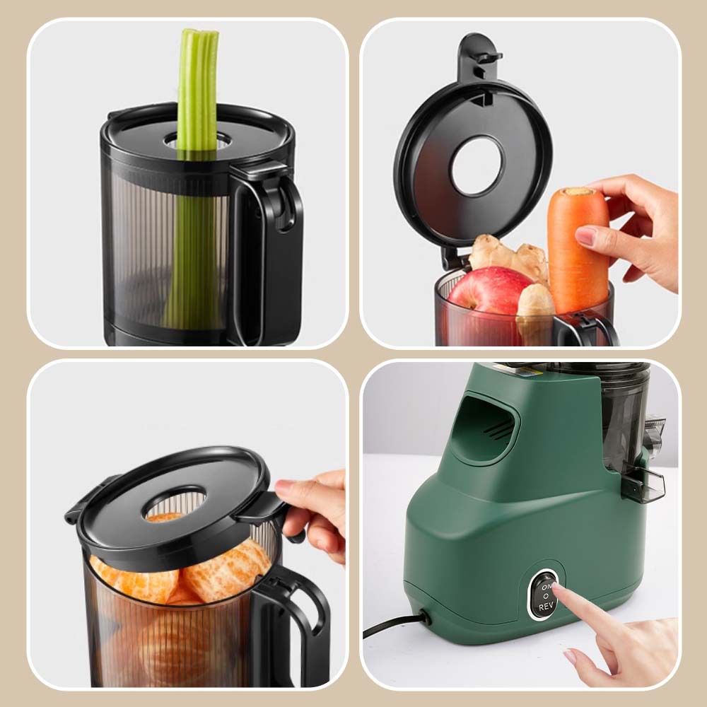 Winning star hogar transfronterizo 300ml conveniente comida ligera máquina de jugo de separación de orujo máquina de jugo de gran calibre