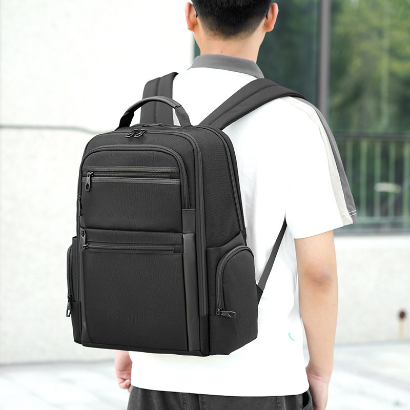 跨境热销新款双肩包轻便大容量商包简约学生书包多功能差旅背包|undefined