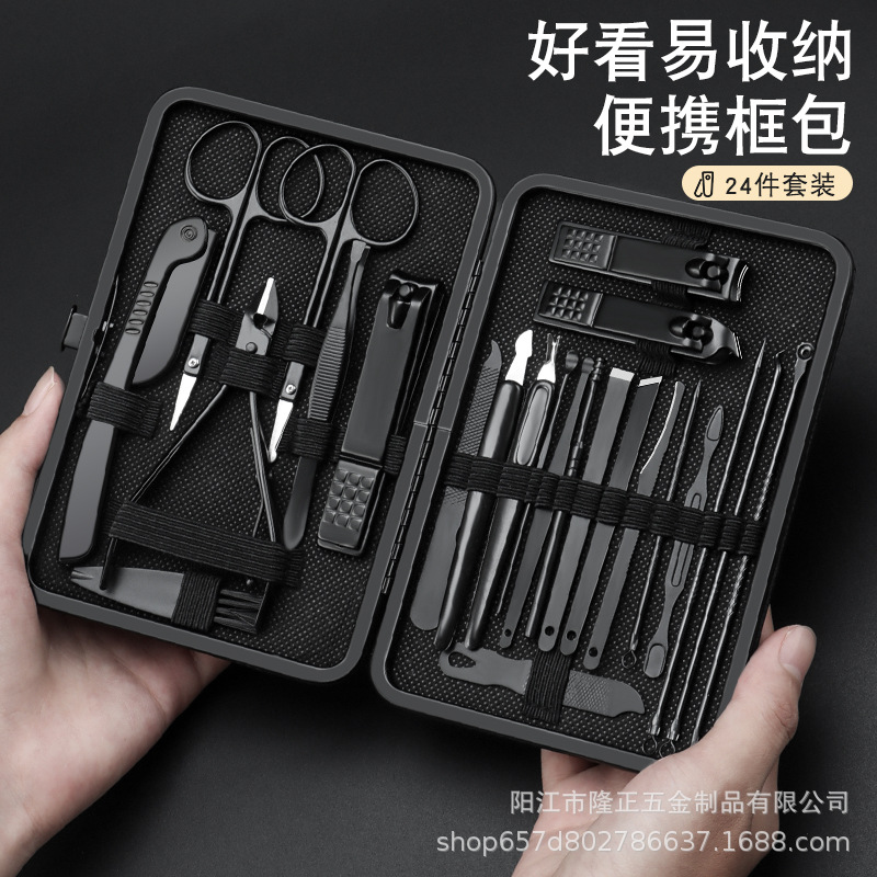 black set for nails