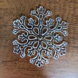 11cm Acrylic Snowflake Transparent Snowflake Wholesale Christmas Snowflake Pendant