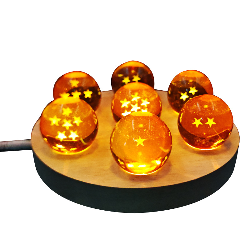 Bolas de dragón bola de cristal luz de noche Sun Wukong Vegeta decoración de escritorio creativa práctica regalo de cumpleaños