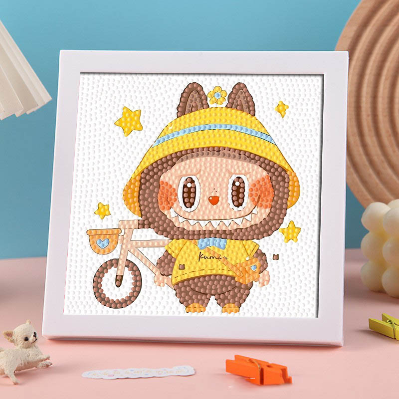 Diamante infantil DIY hecha a mano con material de marco paquete de dibujos animados Sanliou pegatinas de diamante regalo al por mayor pinturas de mampostería