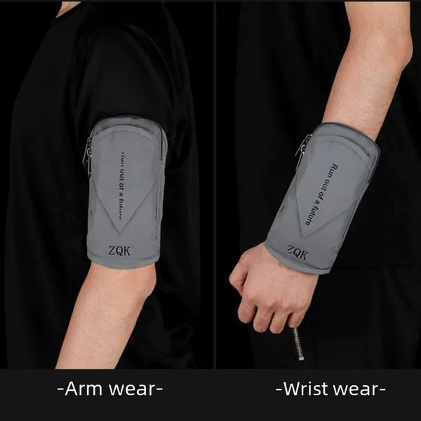 Cross-border new mobile phone bag men's and women's running fitness wrist bag outdoor sports breathable waterproof arm bag size adjustable