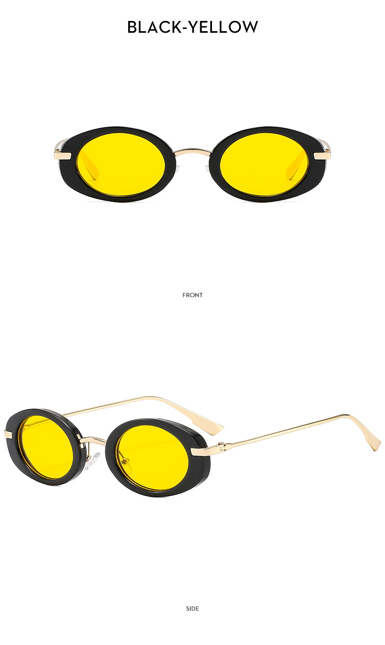 45g Weight Full Frame Glasses Structure Sunglasses Classification PC, UV400 Protection Lens Material Oval Frame Glasses Style Travel, Shopping Occasion Solid Color Pattern All Seasons Season Women's Gender Vacation, Streetwear Style Vacation Streetwear Solid Color PC UV400 Protection Oval Frame Full Frame Women's Sunglasses 18