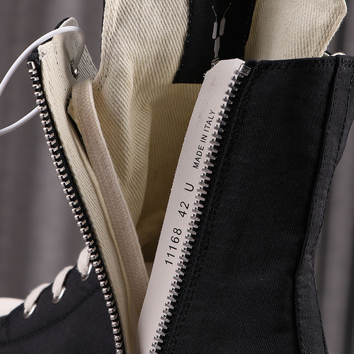 D122 thick-soled black canvas new canvas women's ro high-top shoes for men  Korean version of the trend super hot spring and autumn style