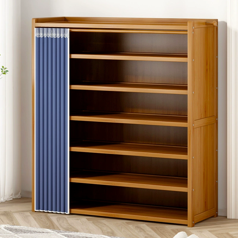 Shelf Rack Shoe Cabinet Solid Wood Multi-tier Shoe Rack from Yomiego
