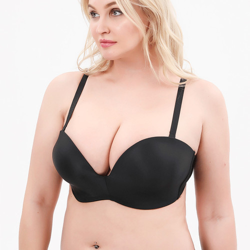 Large size thin strapless bra for big breasts showing small wrapped breasts non-slip tube top thin bra bra for women invisible bra