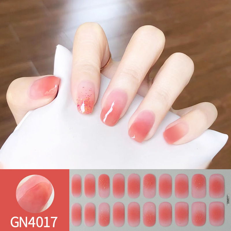 Explosión de 20 dedos sin hornear pegatinas de uñas de gel de uñas rojo en la red inswind pegatinas de uñas para usar pegatinas de esmerilado impermeable