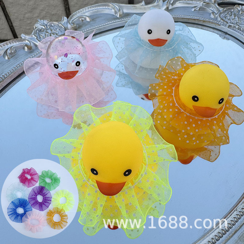 Accesorios de agua transfronterizos pato amarillo accesorios gorras bufandas de ganso blanco decoración mano leche de limón té regalo image 12