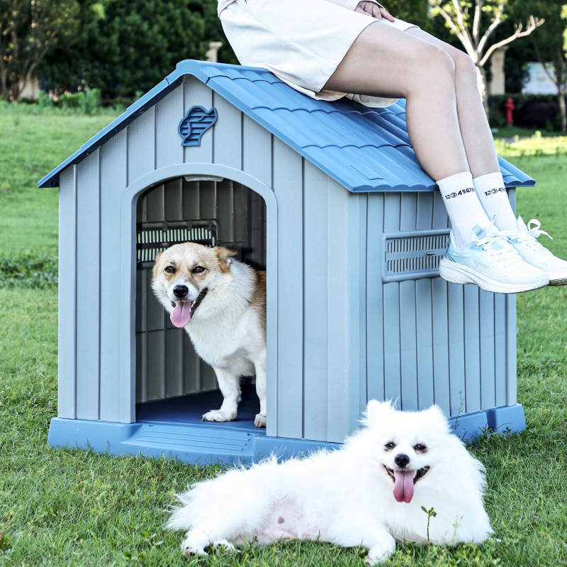 犬小屋屋外防雨大型犬ヴィラオールシーズンユニバーサルクロスボーダーペット屋内強力な取り外し可能で洗える犬小屋|undefined