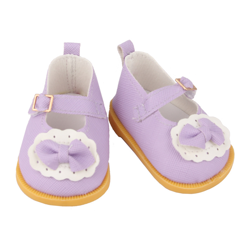 Zapatos de muñeca de 14 pulgadas Zapatos de 5cm Zapatos de arco de muñeca de algodón de 20cm Zapatos de muñeca de juguete