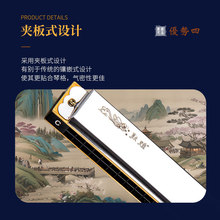 敦煌DN24-1  24孔复音C调口琴 初学 礼品 跨境电商 成人 专业口琴
